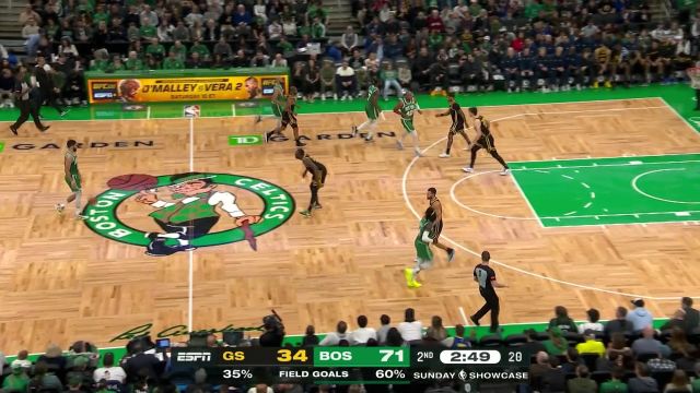 进攻高潮就如开闸放水般汹涌 塔图姆杰伦-布朗怀特三人合体连砍8分