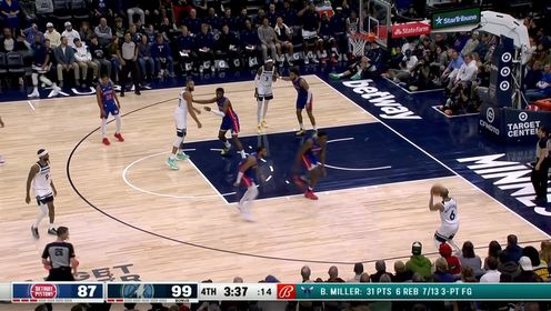 《NBA全场集锦》杀人还要诛心！ 麦克劳克林底角三分命中扩大分差