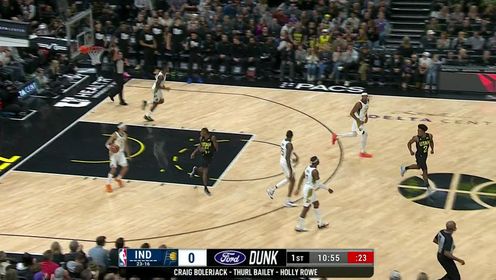《NBA全场集锦》一脚油门踩到底！塞克斯顿突破暴扣势不可挡