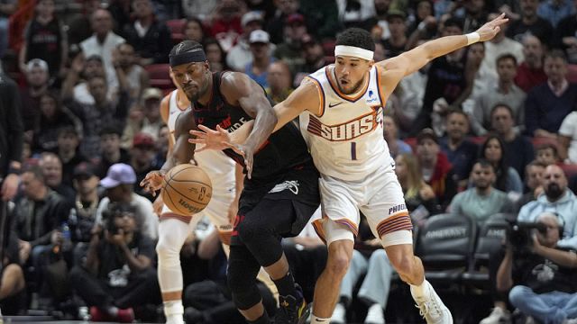 太阳118-105热火 三巨头63分巴特勒26+8难救主
