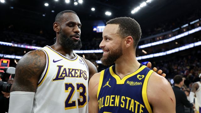 湖人145-144勇士 库里46分 老詹大号三双鏖战双加时罚球绝杀取胜