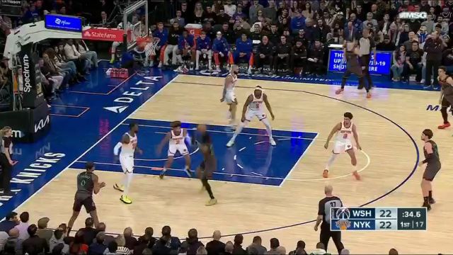 NBA常规赛：奇才vs尼克斯英文原声全场回放