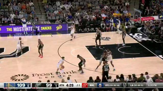 NBA常规赛：勇士vs马刺第4中文解说回放