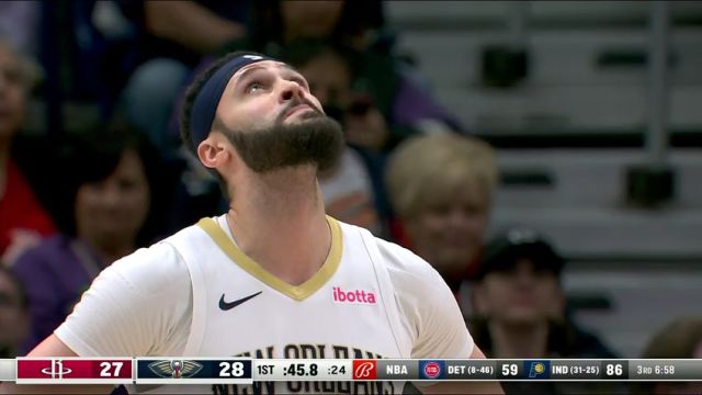 NBA常规赛：火箭vs鹈鹕第1节中文解说回放