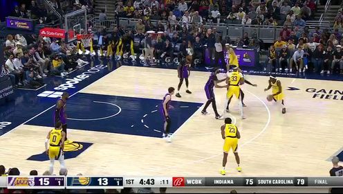 《NBA全场集锦》【回放】湖人vs步行者英文原声全场回放
