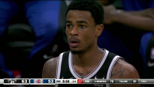 《洛杉矶快船》NBA常规赛：篮网vs快船第3节英文原声回放