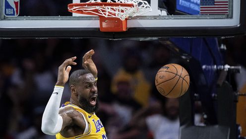 《TOP时刻》【原声】6日NBA十佳球 詹姆斯老当益壮暴扣肆意虐筐锁定今日最佳
