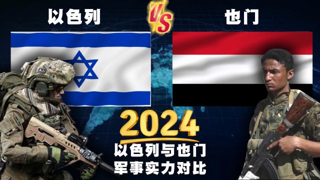 2024年,以色列和也门的常规军事实力对比