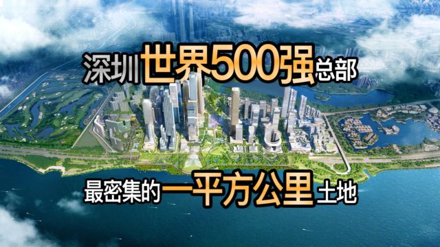 深圳世界500强总部大楼最密集的一平方公里土地