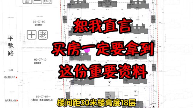 恕我直言:买房前,建议要拿到这份重要资料,其中的信息帮你避坑