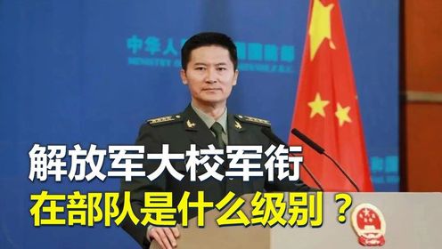 解放军大校军衔,属于什么级别?晋升到大校有多难?_高清1080P在线观看平台_腾讯视频