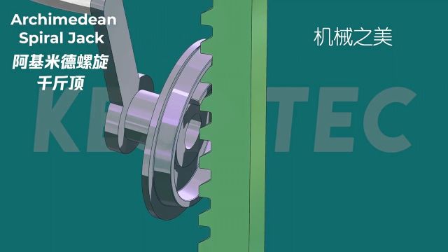 阿基米德螺旋千斤顶的工作原理