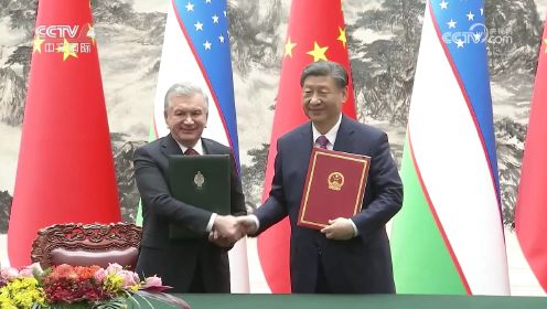 习近平同乌兹别克斯坦总统会谈