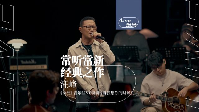 “至少有十年我不曾流泪,至少有十首歌给我安慰” | 汪峰《当我想你的时候》「拾叁」音乐LIVE特辑现场