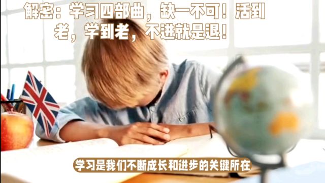 学习才是人生之路的关键,四要点助力学习,未来可期