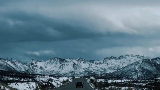 川西冰山雪景