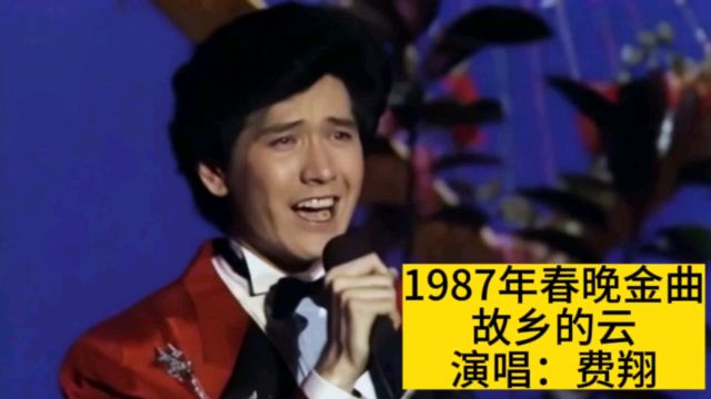 1987年春晚费翔演唱成名曲《故乡的云》,深情悠扬好听至极