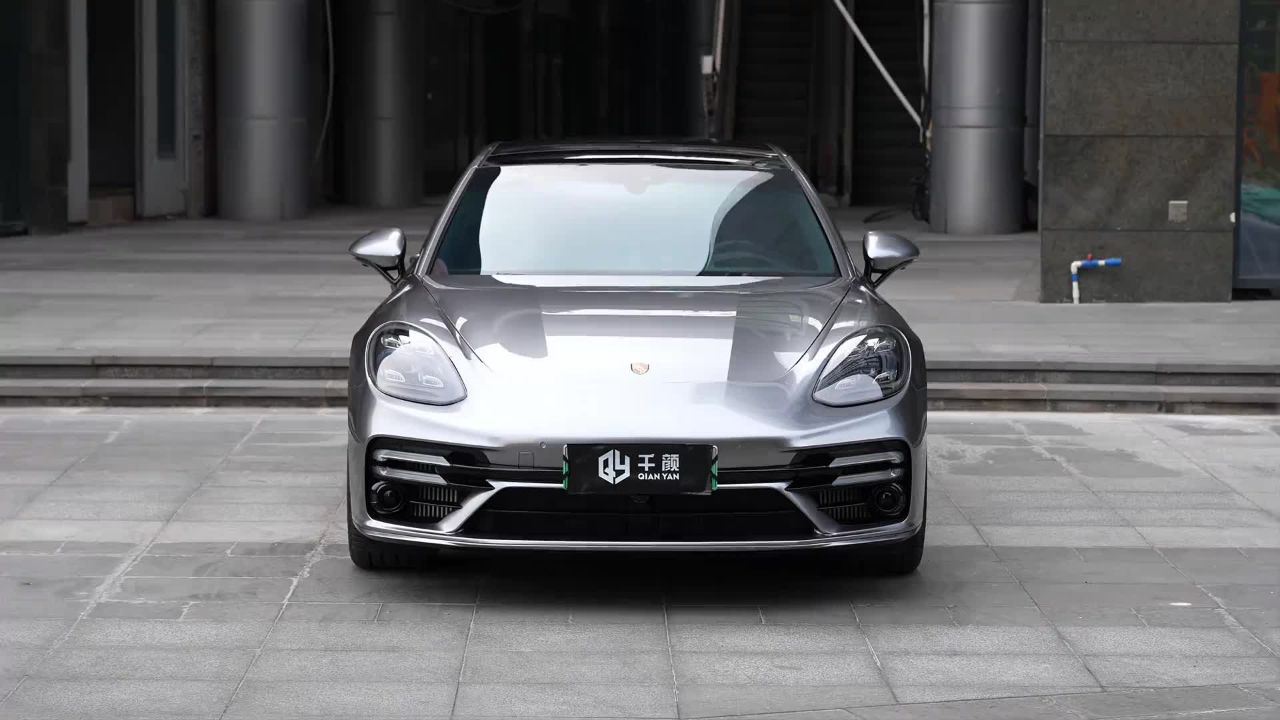 保时捷ek改色膜玛瑙灰,低调优雅