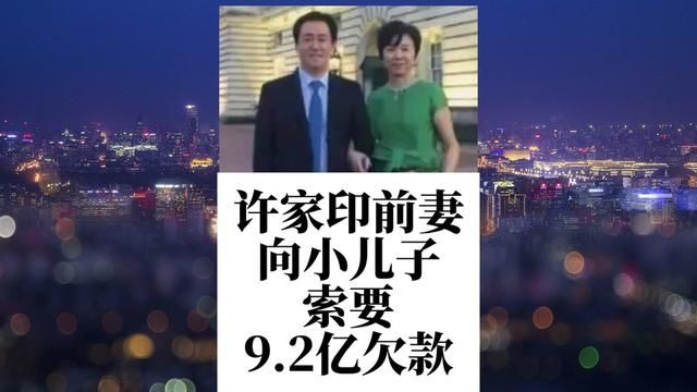 许家印前妻,向小儿子索要9.2亿欠款的目的,是什么? #许家印 #恒大 #许家印太太