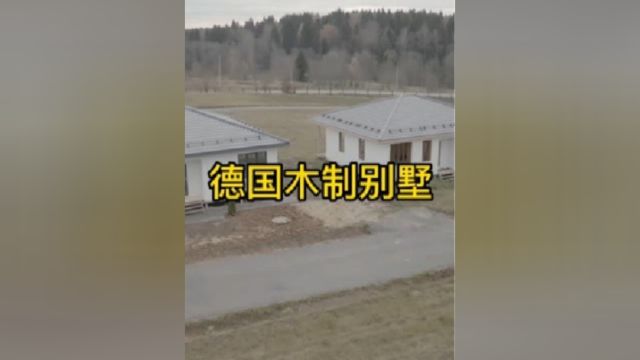 德国木制别墅建造你见过吗只需两天时间就能建造完成,真的太牛啦!