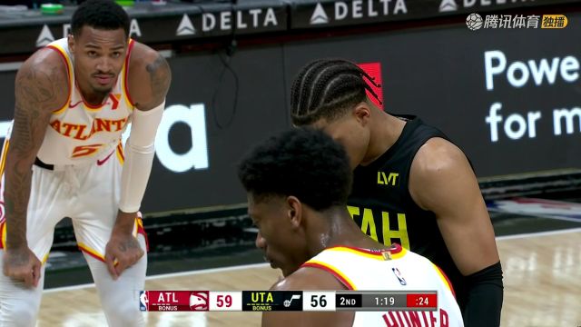 NBA常规赛：老鹰vs爵士中文解说全场回放