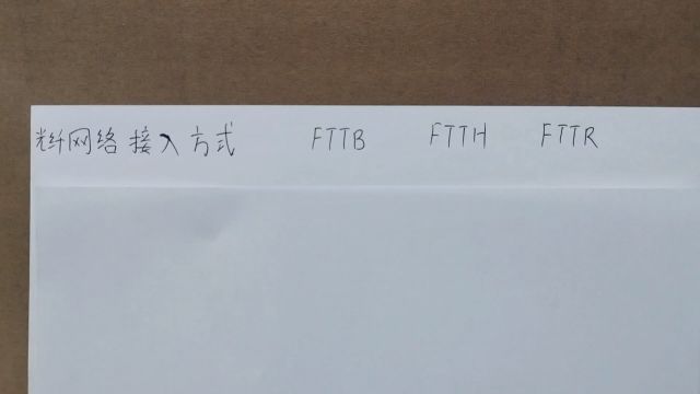 FTTB,FTTH,FTTR三种不同的网络接入方式含义和区别,家光纤宽带