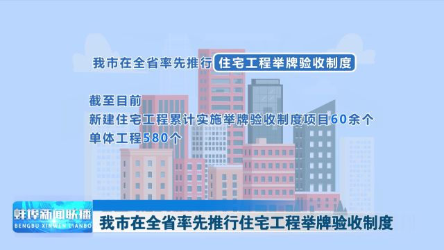 我市在全省率先推行住宅工程举牌验收制度