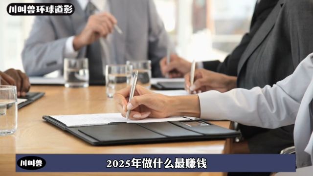 川叫兽:2025年做什么最赚钱?有什么陷阱?3个商机,1个陷阱,不一定要创业