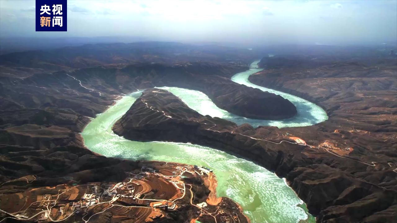 帧帧如画!空中俯瞰黄河开河别样美