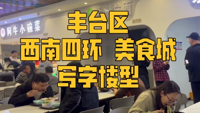 这边上班的人中午工作餐都吃些什么?看看这个美食城里的餐品怎么样?