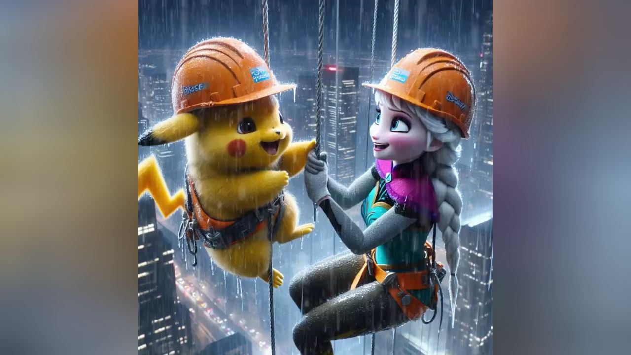 艾莎公主成了皮卡丘女朋友会是什么样?