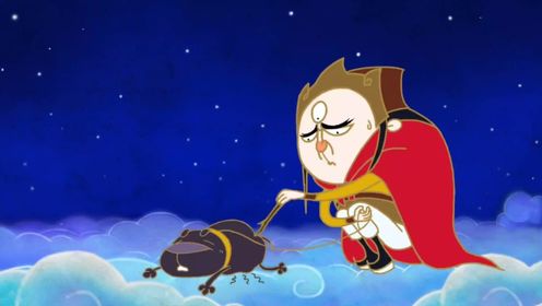 中国神话风动画短片——《天狗食月》不听话的哮天犬被二郎神爆菊 😂😂 #动画 #被遗忘的动画片 #超好看的动画