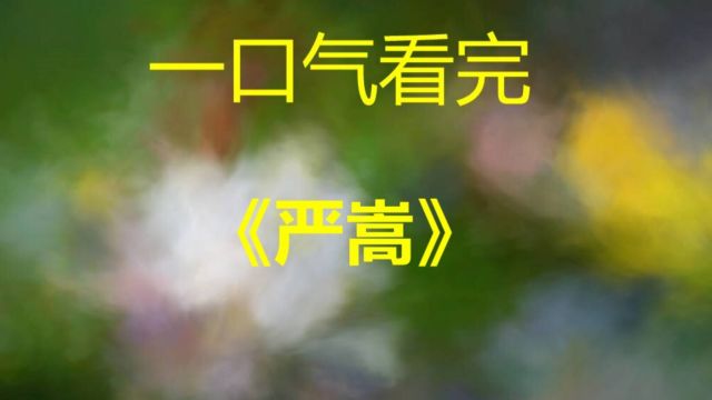 一口气看完严嵩的一生,他的发达只有一招绝技