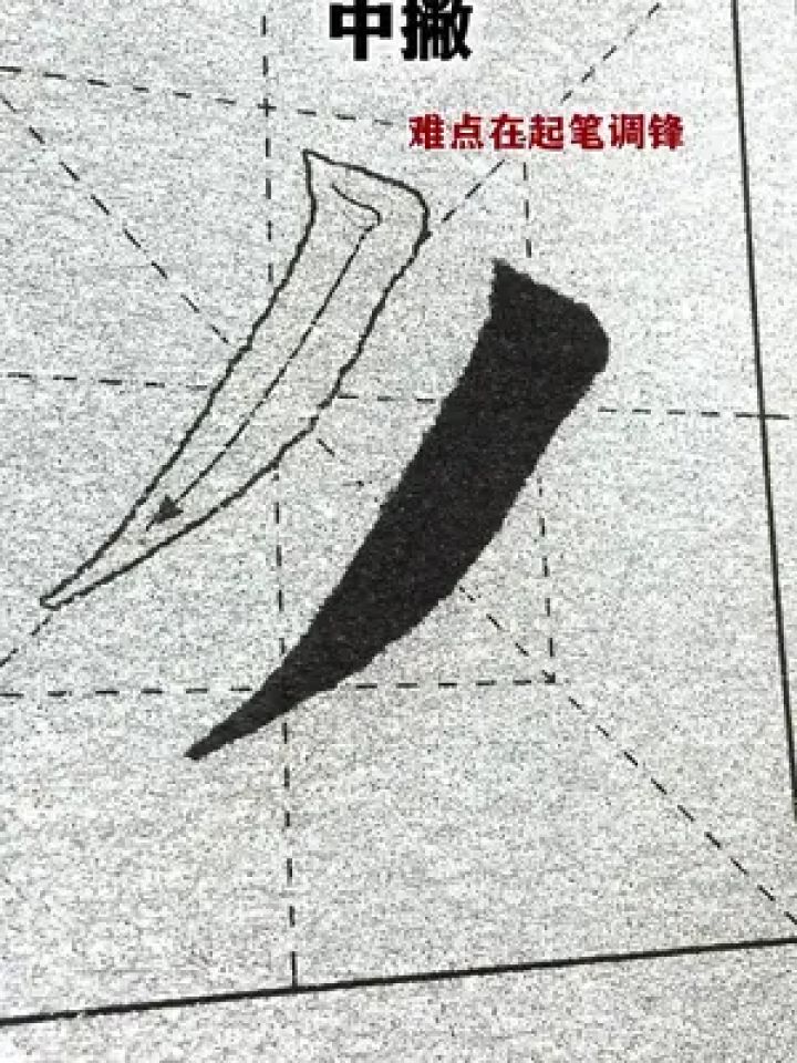 中撇#零基础学书法#毛笔字练习#一起练字#写字是一种生活_高清1080P在线观看平台_腾讯视频