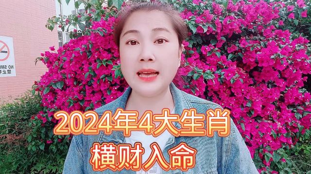 2024年4大生肖横财入命