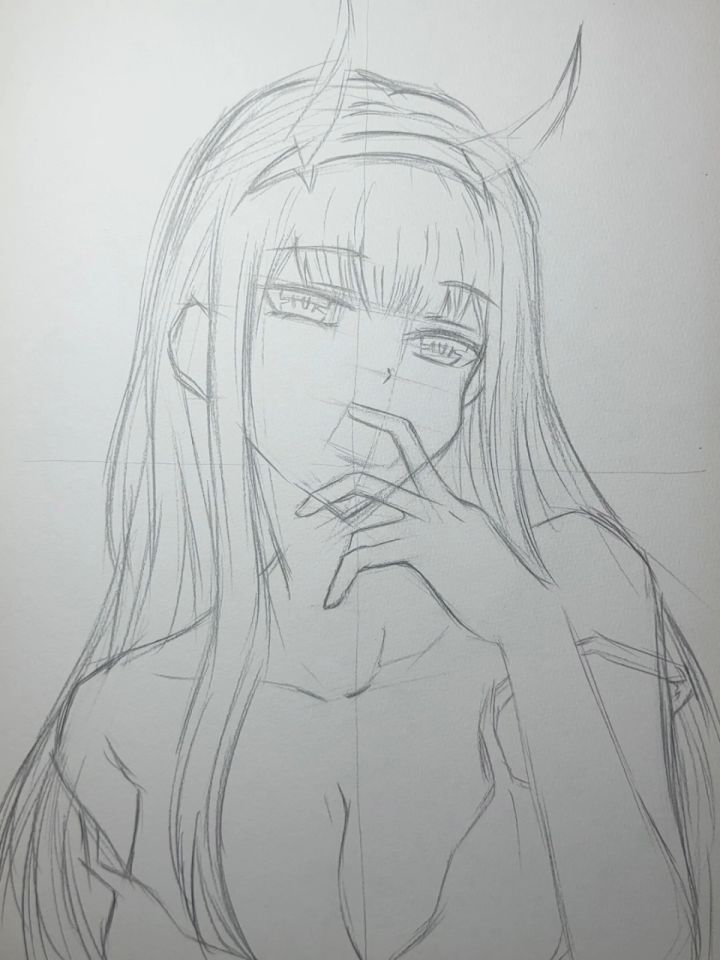 国家队02你们的漂亮老婆绘画过程图教程来啦