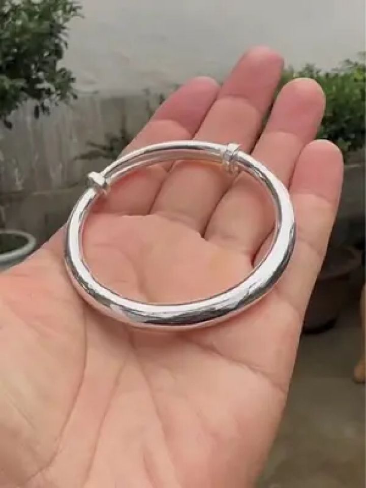 做一款简单好看的银手镯#银手镯 #来料加工 #手工diy #手艺人