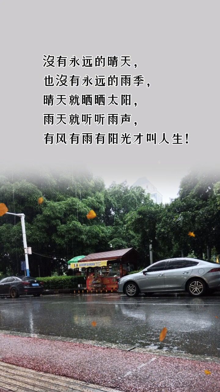 雨天路滑,出行注意安全