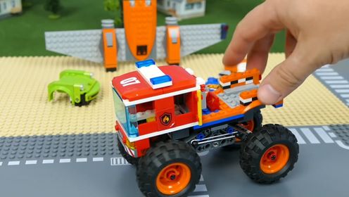 赛车,警车,挖掘机,工程车 变形金刚 秒变恐龙玩具 乐高城市 _ 儿童