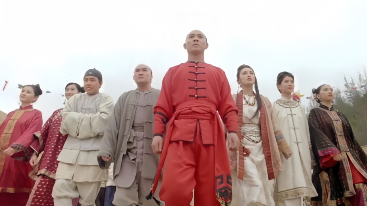 这才是《男儿当自强》,黄飞鸿大战义合拳六大高手天下无敌,精彩