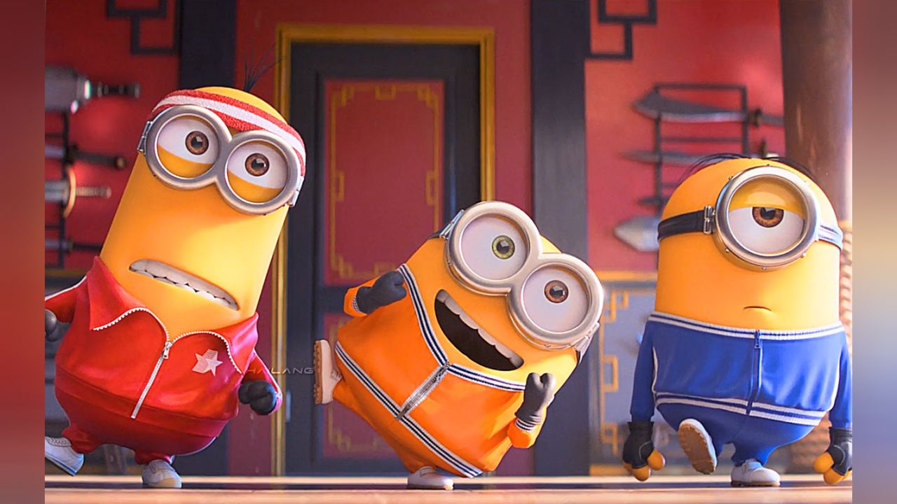 "小黄人学功夫,练习招式让人哭笑不得"