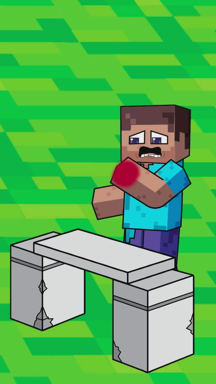 我的世界:快来帮史蒂夫赢下和菜鸟的劈砖比赛!