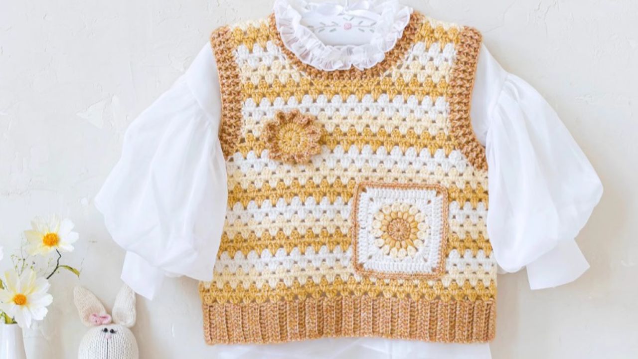 向阳亲子马甲编织视频教程