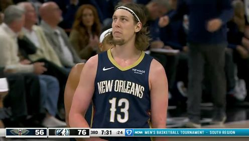 《NBA全场集锦》【回放】NBA常规赛：鹈鹕vs森林狼第3节英文原声回放
