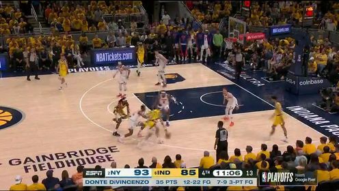 《NBA全场集锦》【回放】NBA季后赛：尼克斯vs步行者英文原声全场回放