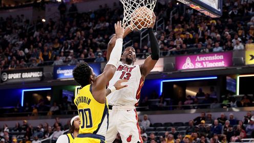 《NBA全场集锦》【原声】热火124-111步行者 阿德巴约30分热火7人得分上双