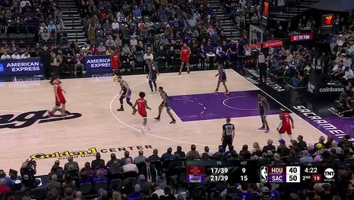 《NBA全场集锦》NBA常规赛：火箭vs国王第2节英文原声回放