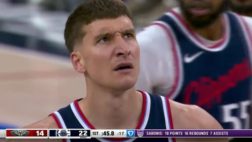 《洛杉矶快船》【回放】NBA常规赛：鹈鹕vs快船第1节中文解说回放