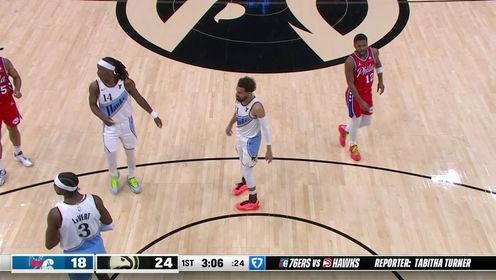 《NBA全场集锦》【回放】76人vs老鹰第1节英文原声回放