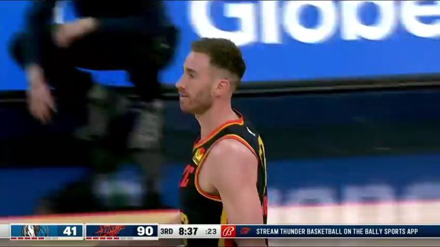 NBA常规赛：独行侠vs雷霆第3节中文解说回放